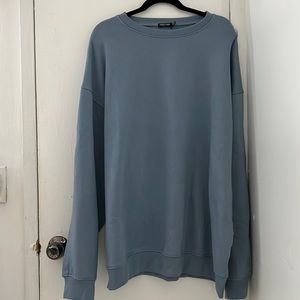 Oversized blue crewneck